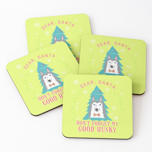 Item preview, Cute Husky Christmas - Dear, Santa Don't Forget My Good Husky designed and sold by sableandshadow.
