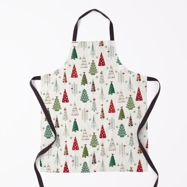 Item preview, Swedish Minimalist Christmas Trees Pattern - Classic Red and Green  designed and sold by WickedRefined - Nicole Demereckis.