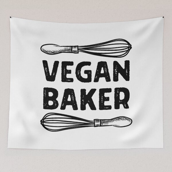 Item preview, VEGAN BAKER with Whisks Vegan Baking Design designed and sold by a-little-ink.