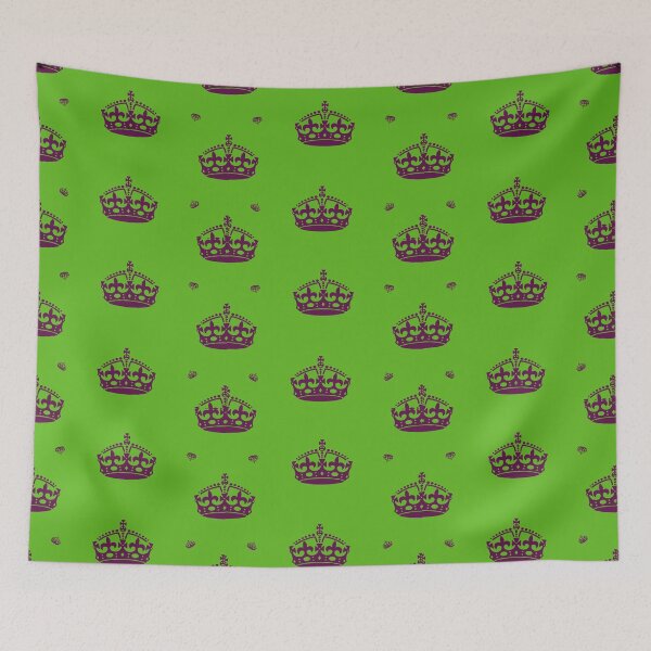 Item preview, Royal Crown 1 in Purple on Green Mardi Gras designed and sold by AlteredAtelier.