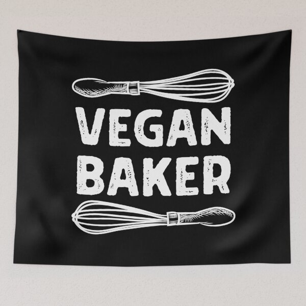 Item preview, VEGAN BAKER with Whisks Vegan Baking Design designed and sold by a-little-ink.