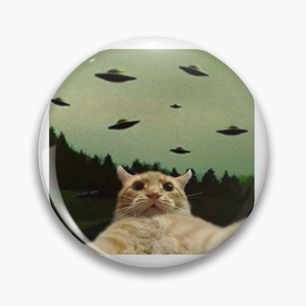 Item preview, cat selfie with ufo designed and sold by ParamedicDesign.