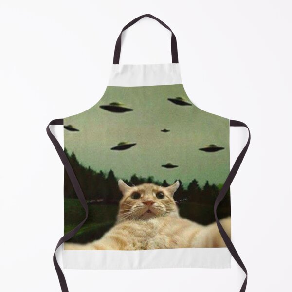 Item preview, cat selfie with ufo designed and sold by ParamedicDesign.