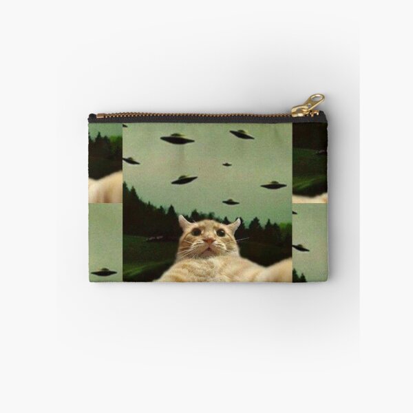 Item preview, cat selfie with ufo designed and sold by ParamedicDesign.
