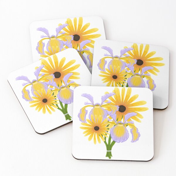 Item preview, Painted Bouquet Black Eyed Susan Iris  designed and sold by ttarr.