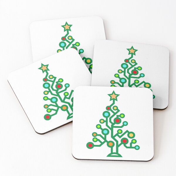 Item preview, Merry Christmas Tech Tree Holiday design designed and sold by BourbonMania.
