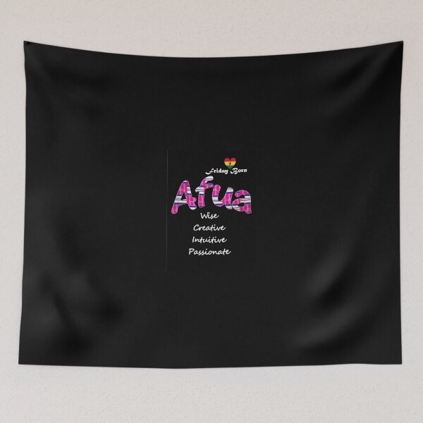 Item preview, Friday Born Ghanaian Female Name 'Afua' in pink designed and sold by WhoWeAre.