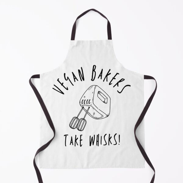 Item preview, VEGAN BAKERS TAKE WHISKS Funny Vegan Baking Pun designed and sold by a-little-ink.