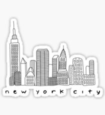 Pegatina Skyline de la ciudad de Nueva York