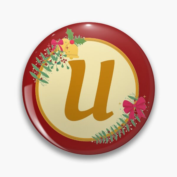 Item preview, Christmas initial Monogram letter U designed and sold by crikz.