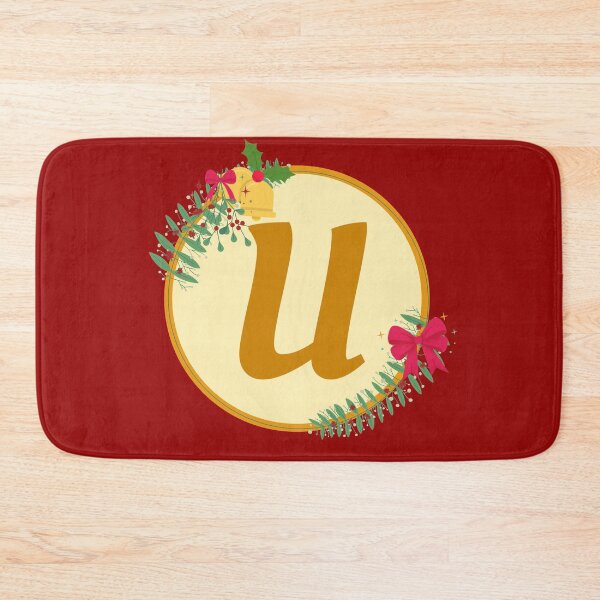 Item preview, Christmas initial Monogram letter U designed and sold by crikz.