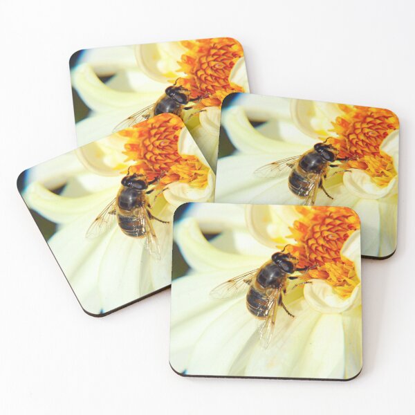 Item preview, Bee on a Dahlia flower. designed and sold by Billlee.