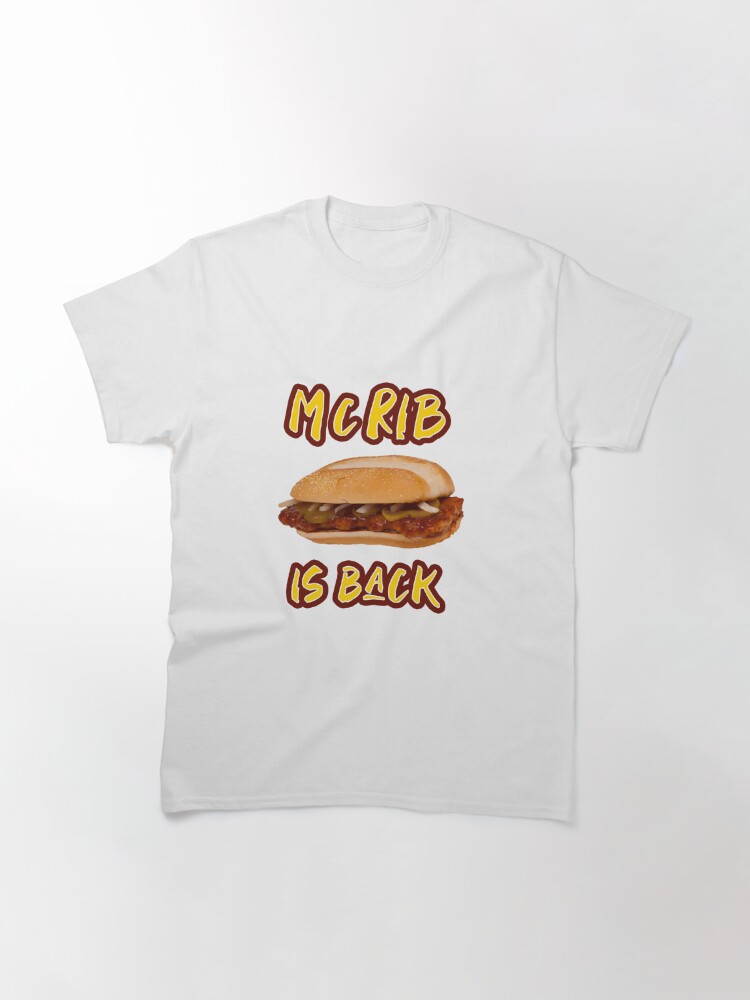 mcrib is back t shirt