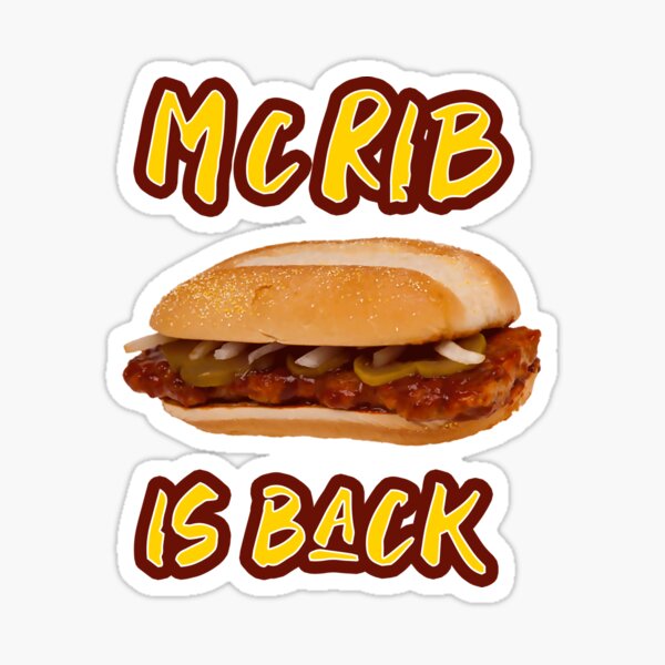 Vista previa del artículo con la obra «¡El McRib ha vuelto!», diseñado y vendido por Brooke1788.