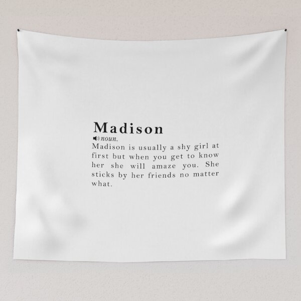 Item preview, Madison Name Definition Meaning designed and sold by peachyline.