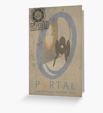 Portal Game Poster Greeting Card