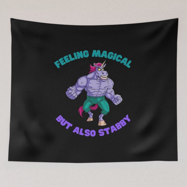 Item preview, Feeling magical but also stabby, birthday, christmas, cute, feeling, funny unicorn, but also stabby, magical, rainbow, unicorn, unicorn lovers, stabby, feeling magical but also stabby unicorn, designed and sold by bimmer325.