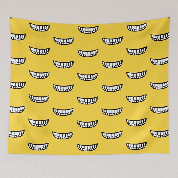Item preview, Funny big smiling mouth mask | Yellow designed and sold by metin1331.