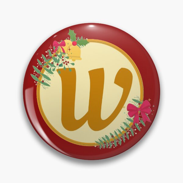 Item preview, Christmas initial Monogram letter W designed and sold by crikz.