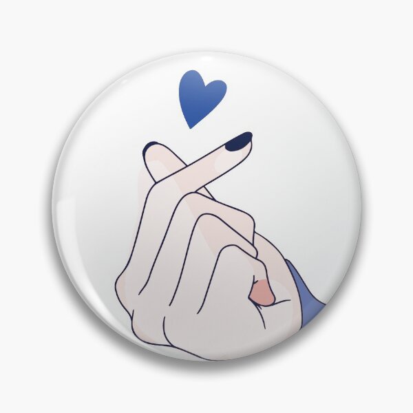 Item preview, Saranghae Finger Heart Red | South Korean Hangul designed and sold by Kdramaspot.