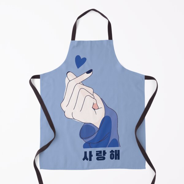 Item preview, Saranghae Finger Heart Red | South Korean Hangul designed and sold by Kdramaspot.