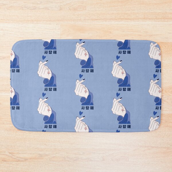 Item preview, Saranghae Finger Heart Red | South Korean Hangul designed and sold by Kdramaspot.