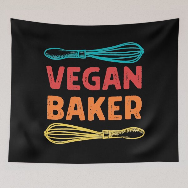 Item preview, VEGAN BAKER with Whisks Vegan Baking Design designed and sold by a-little-ink.