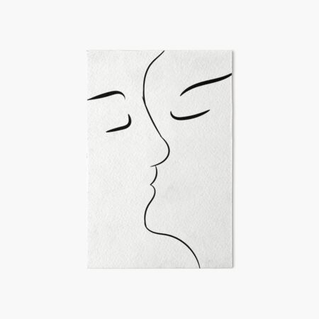 Girls Kissing Art Board Prints Redbubble