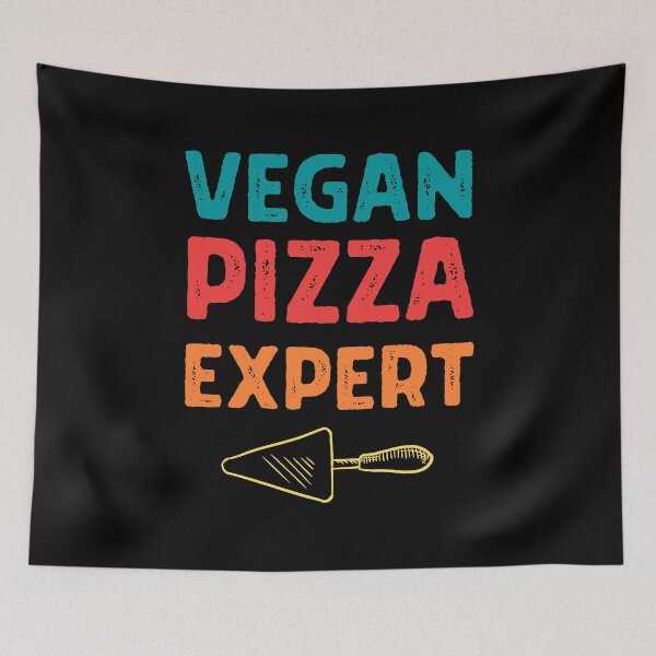 Item preview, VEGAN PIZZA EXPERT Cool Retro Vegan Pizza Design designed and sold by a-little-ink.
