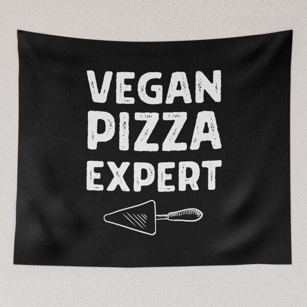 Item preview, VEGAN PIZZA EXPERT Cool Retro Vegan Pizza Design designed and sold by a-little-ink.