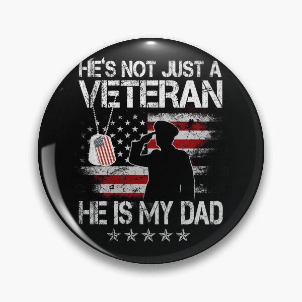 Item preview, VETERAN He Is My DAD American flag Veterans Day Gift T-Shirt Veterans Day 4th Of July Gift designed and sold by Jody49.