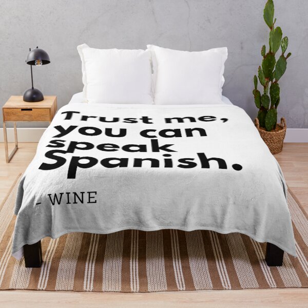 Item preview, Copy of TRUST ME YOU CAN SPEAK SPANISH Funny Wine Quote designed and sold by a-little-ink.