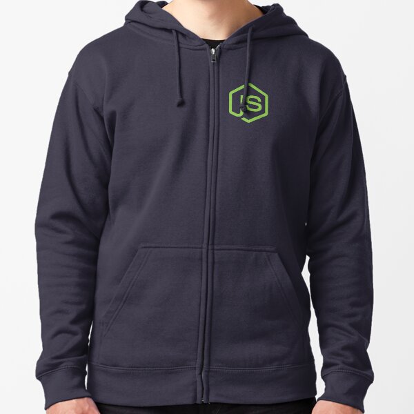 Node.Js Fan Zipped Hoodie