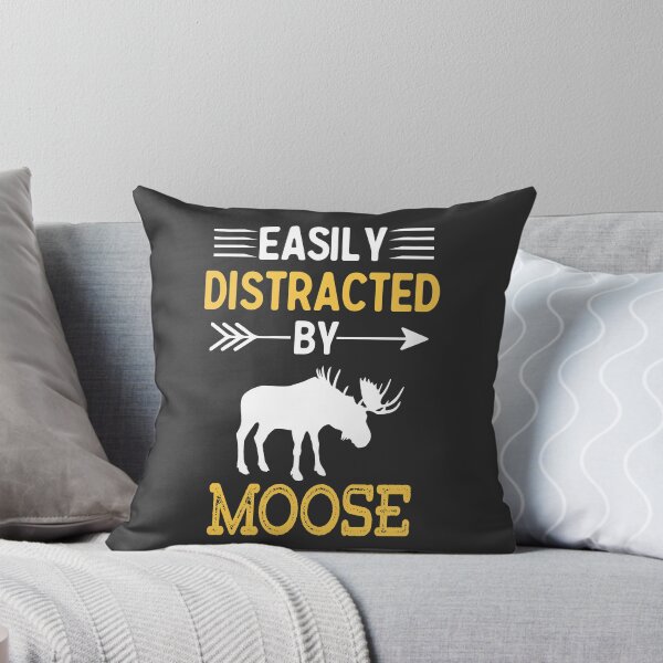 Item preview, Easily Distracted By Moose - Funny Gift for Moose Lovers designed and sold by TeeDesignsStore.