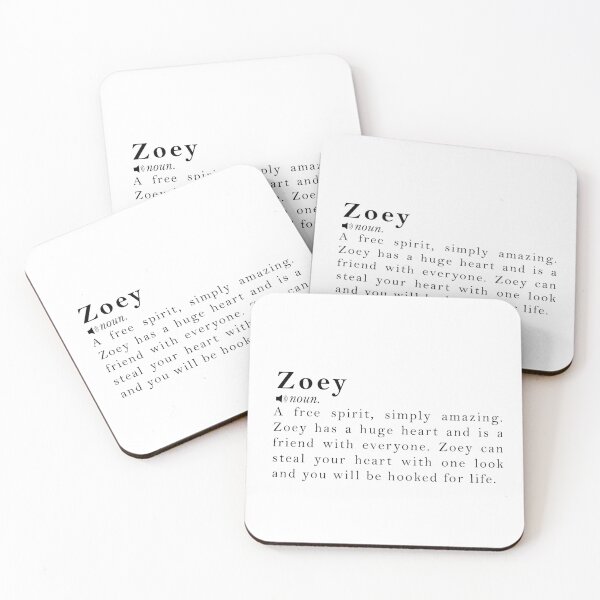 Item preview, Zoey Name Definition Meaning designed and sold by peachyline.