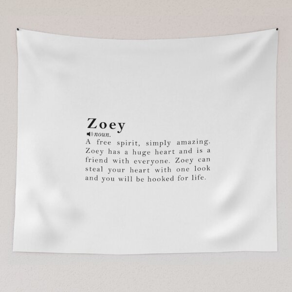 Item preview, Zoey Name Definition Meaning designed and sold by peachyline.