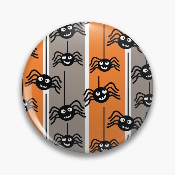 Item preview,  Halloween Spiders Dangling orange and gray designed and sold by creativinchi.