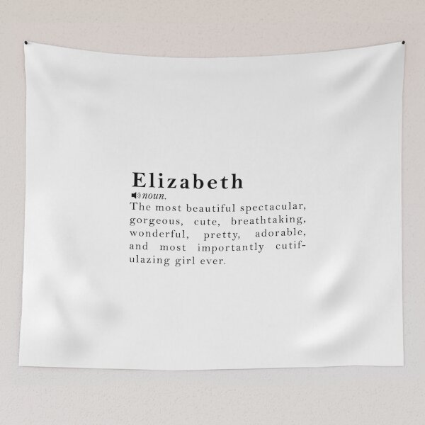 Item preview, Elizabeth Name Definition Meaning designed and sold by peachyline.