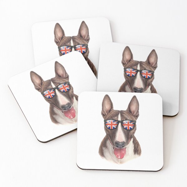 Item preview, Bull Terrier Rock'n Sunnies designed and sold by RocketshSD.