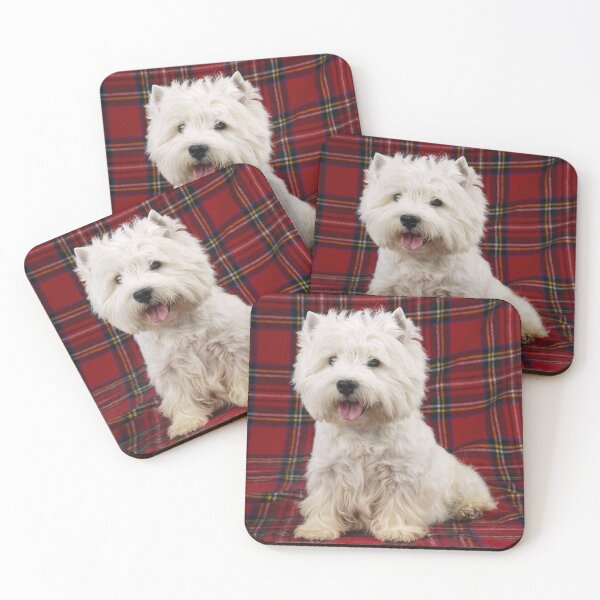 Item preview, West Highland White Terrier on a Scotch Plaid designed and sold by ScienceSource.