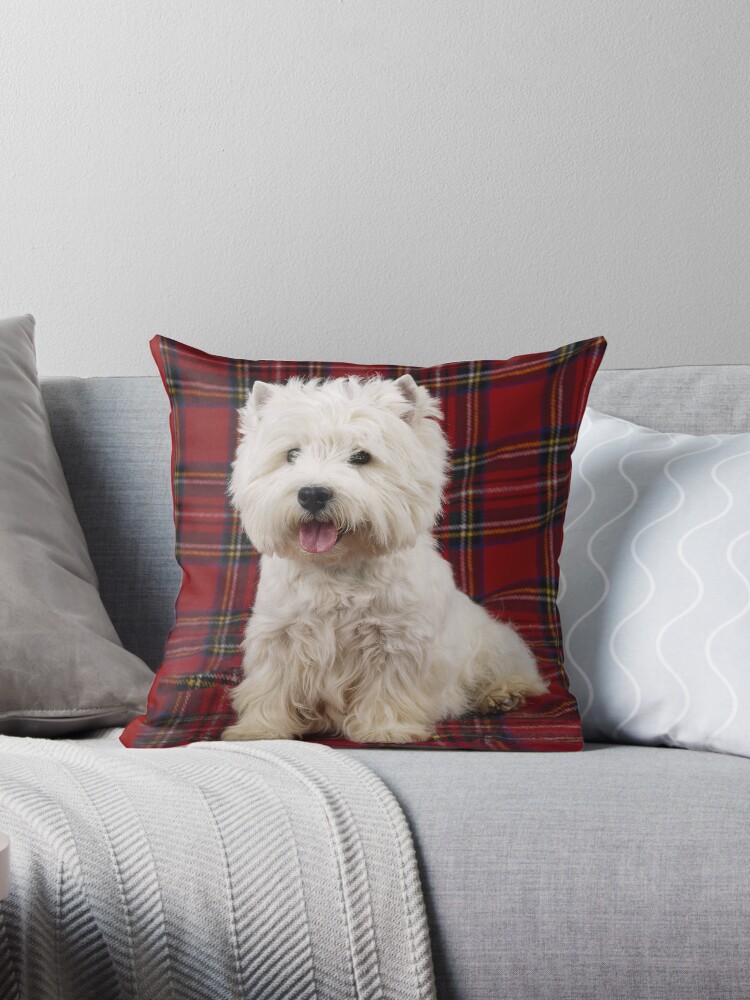 Westie 2025 throw pillow