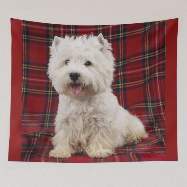 Item preview, West Highland White Terrier on a Scotch Plaid designed and sold by ScienceSource.