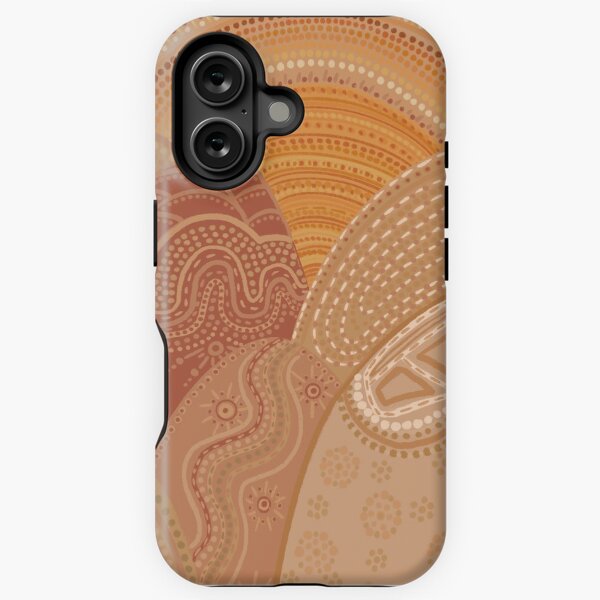 Earthy dot art iPhone Tough Case
