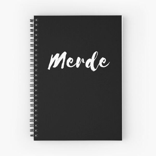 Item preview, Merde Funny French Cursive Cursing in a Foreign Language designed and sold by apathecary.