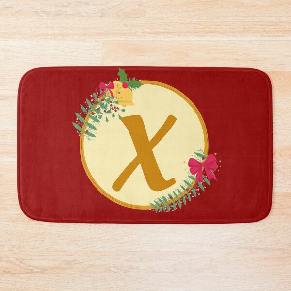 Item preview, Christmas initial Monogram letter X designed and sold by crikz.