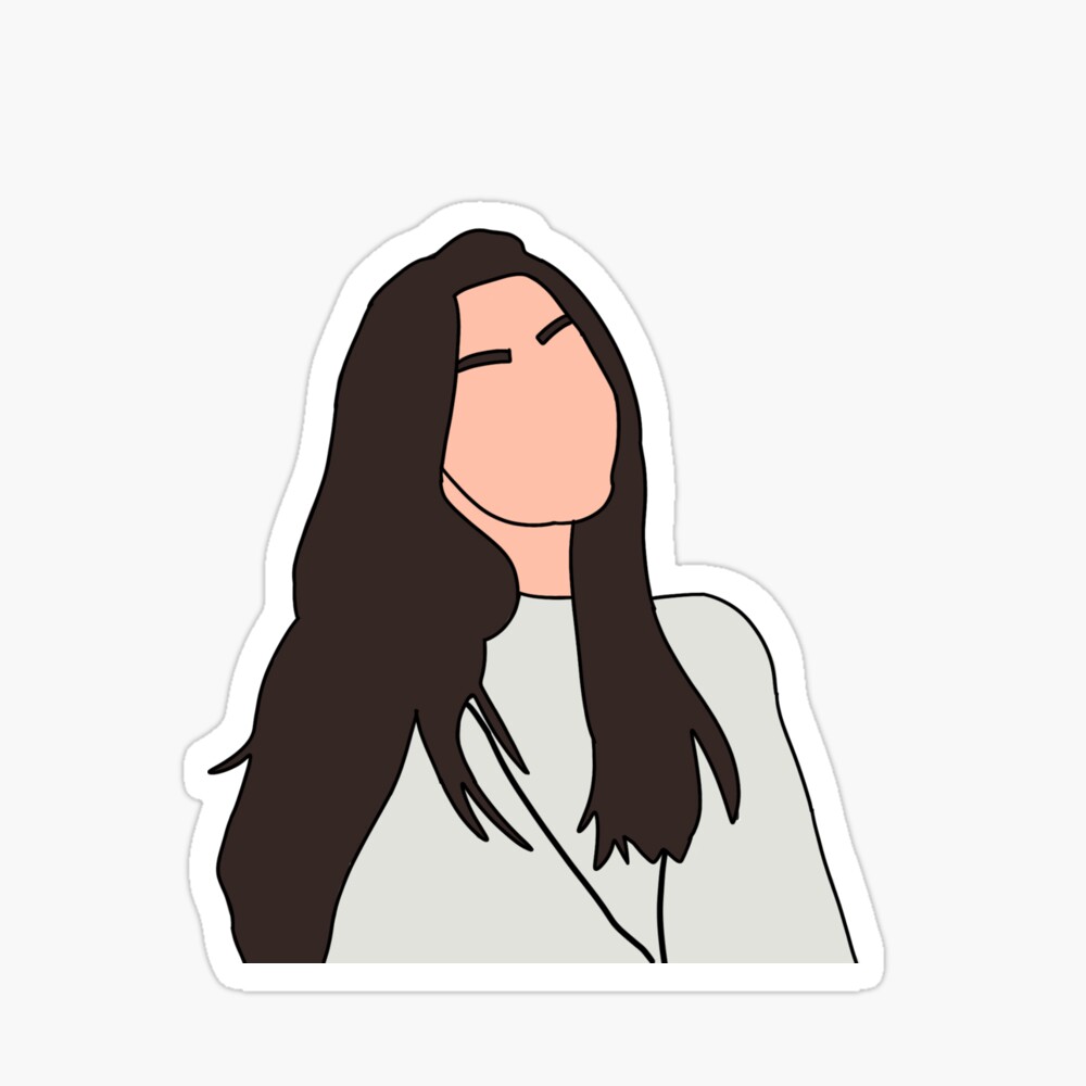Charli D'amelio Drawing Sticker for Sale by brookiecookie37 | Redbubble