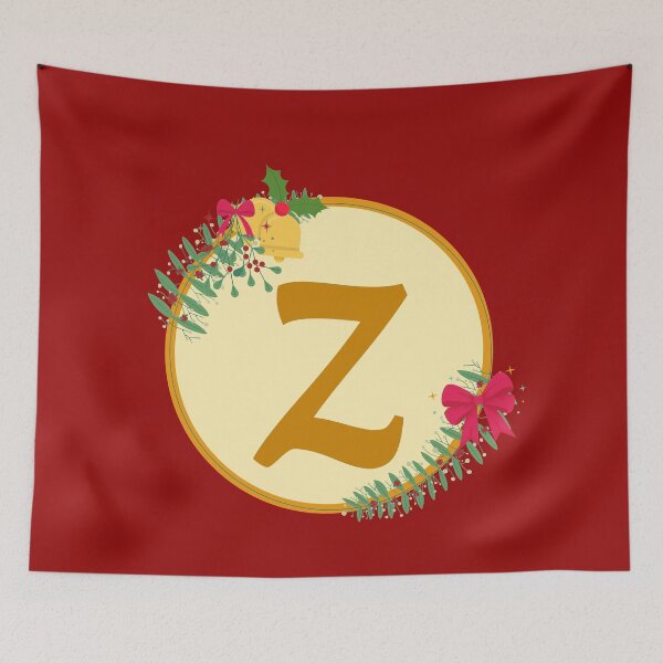 Item preview, Christmas initial Monogram letter Z designed and sold by crikz.