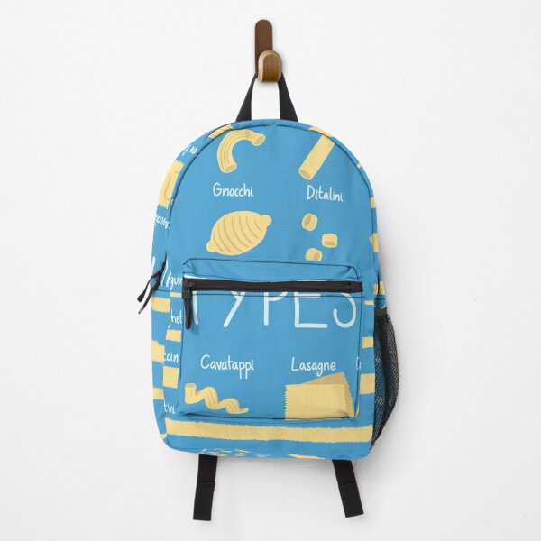 Item preview, Types of Pasta Diagram (Blue) designed and sold by nina-aagaard.