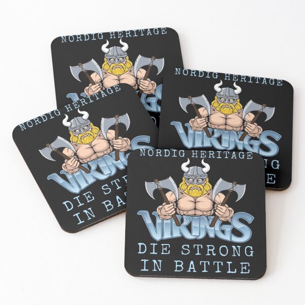 Item preview, Vikings Die Strong In Battle designed and sold by TrendKing.