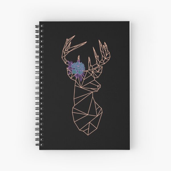 Item preview, Floral Geometric Deer - Peach designed and sold by diagonali.